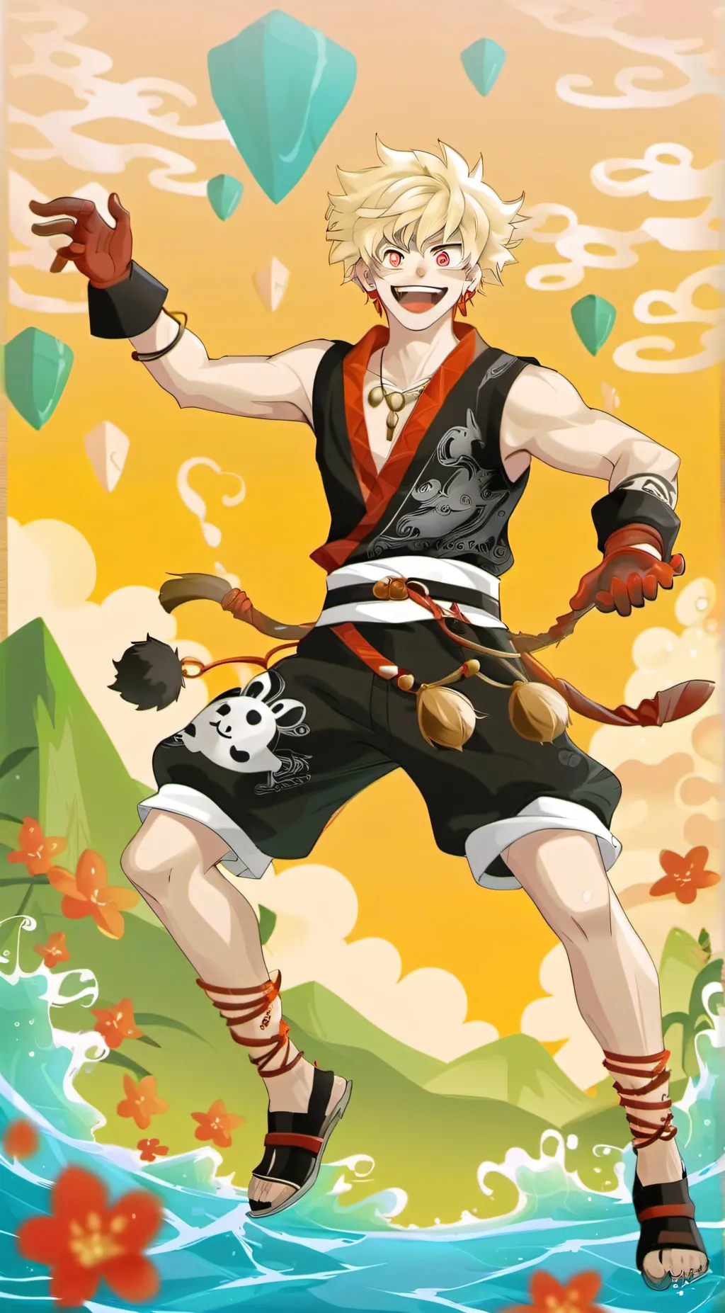 ai character: Bakugo background