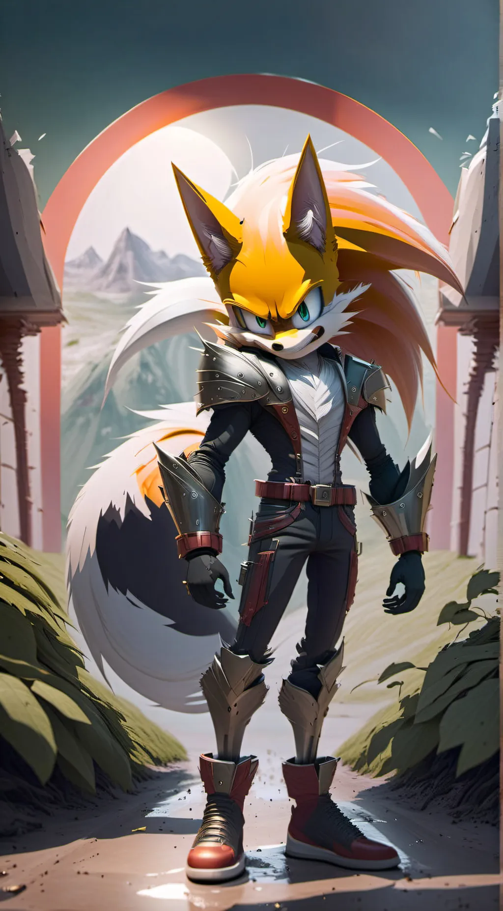 ai character: sonitails background