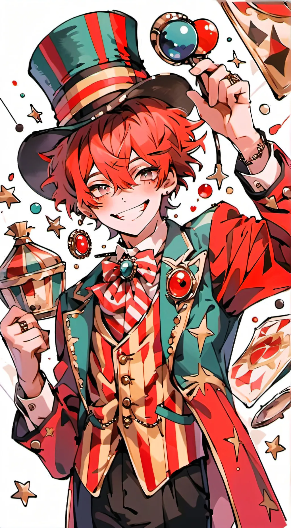 ai character: Caine tadc  background