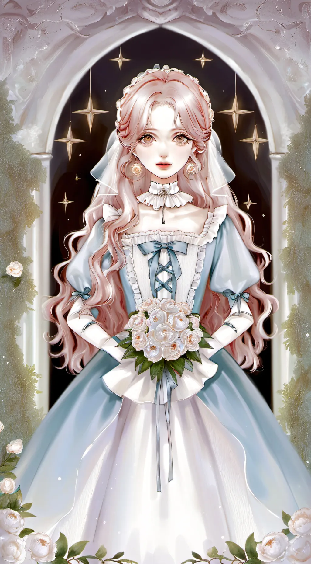 ai character: Rose background