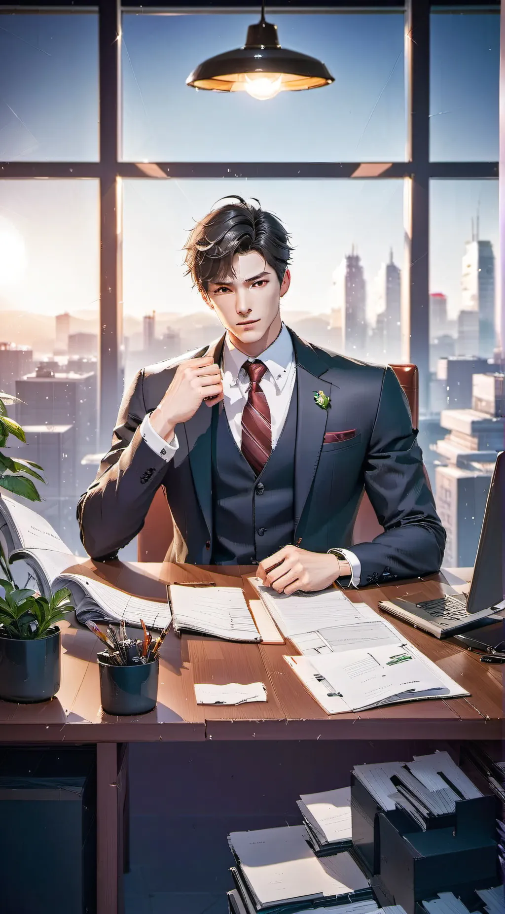 ai character: kim seo  background