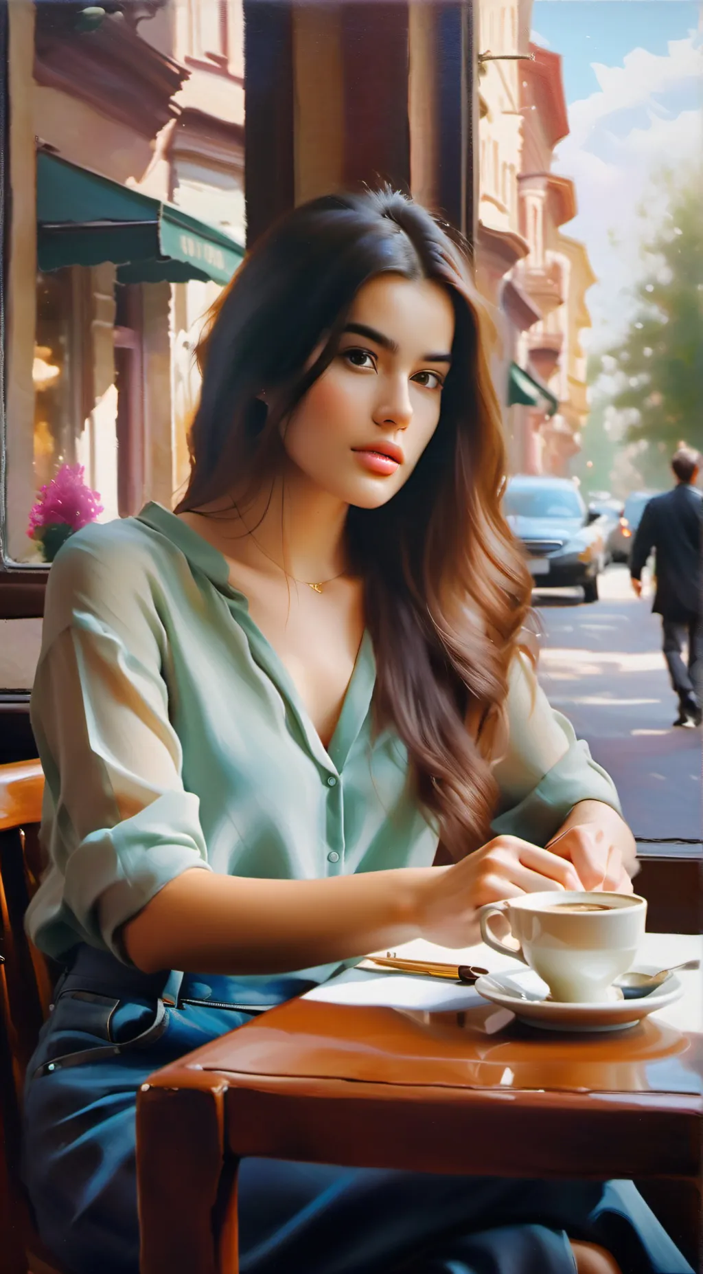 ai character: Amanda background