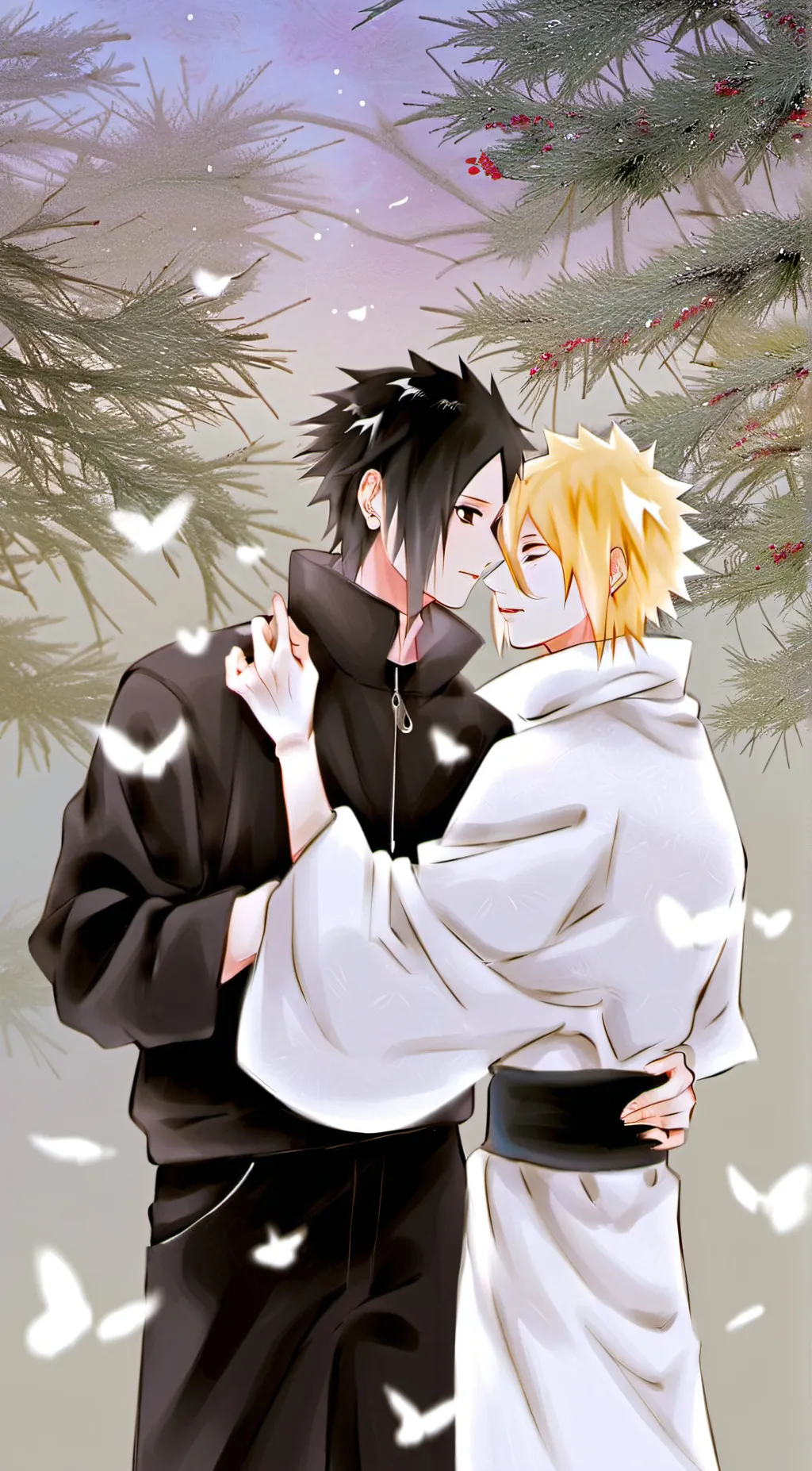 ai character: sasuke  background