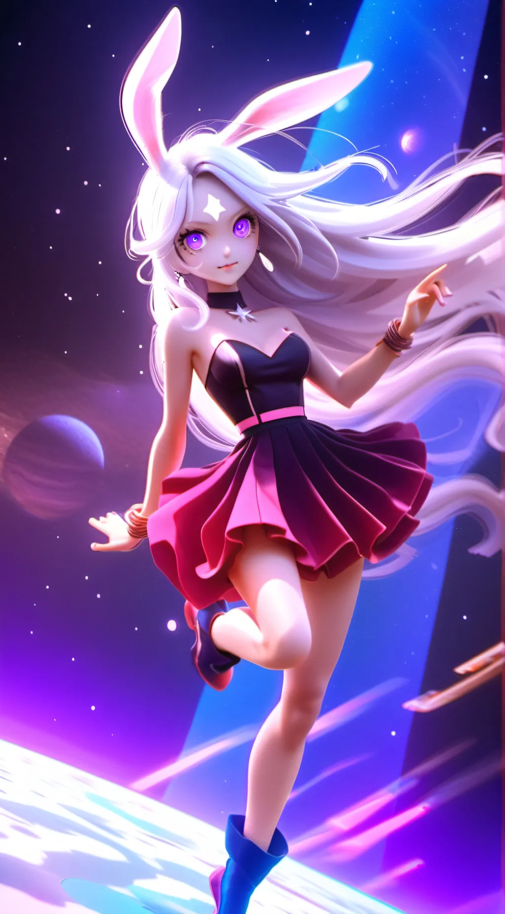 ai character: Luna background