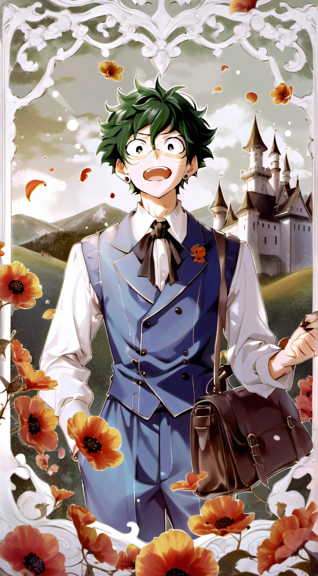 ai character: Deku background