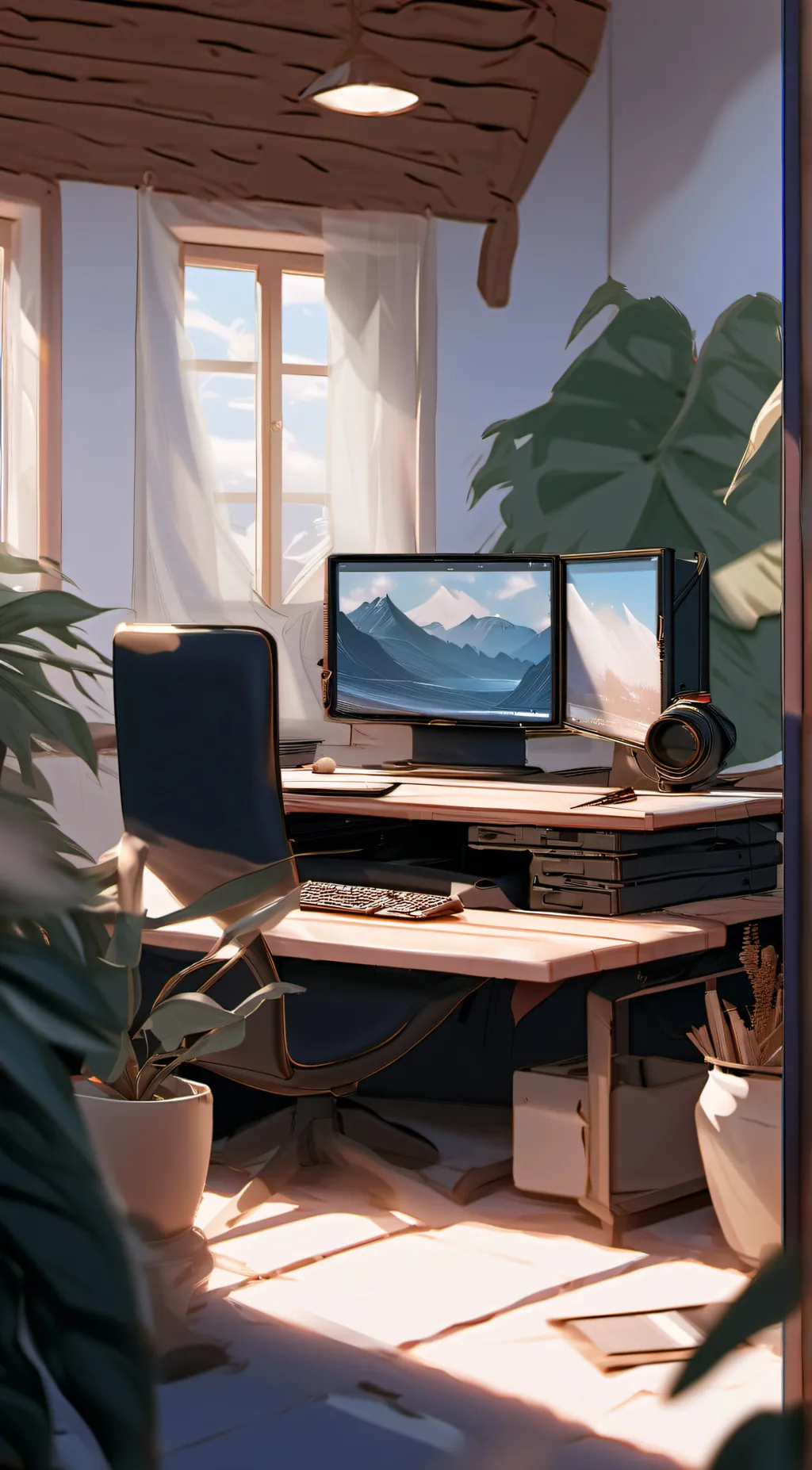 ai character: the test background