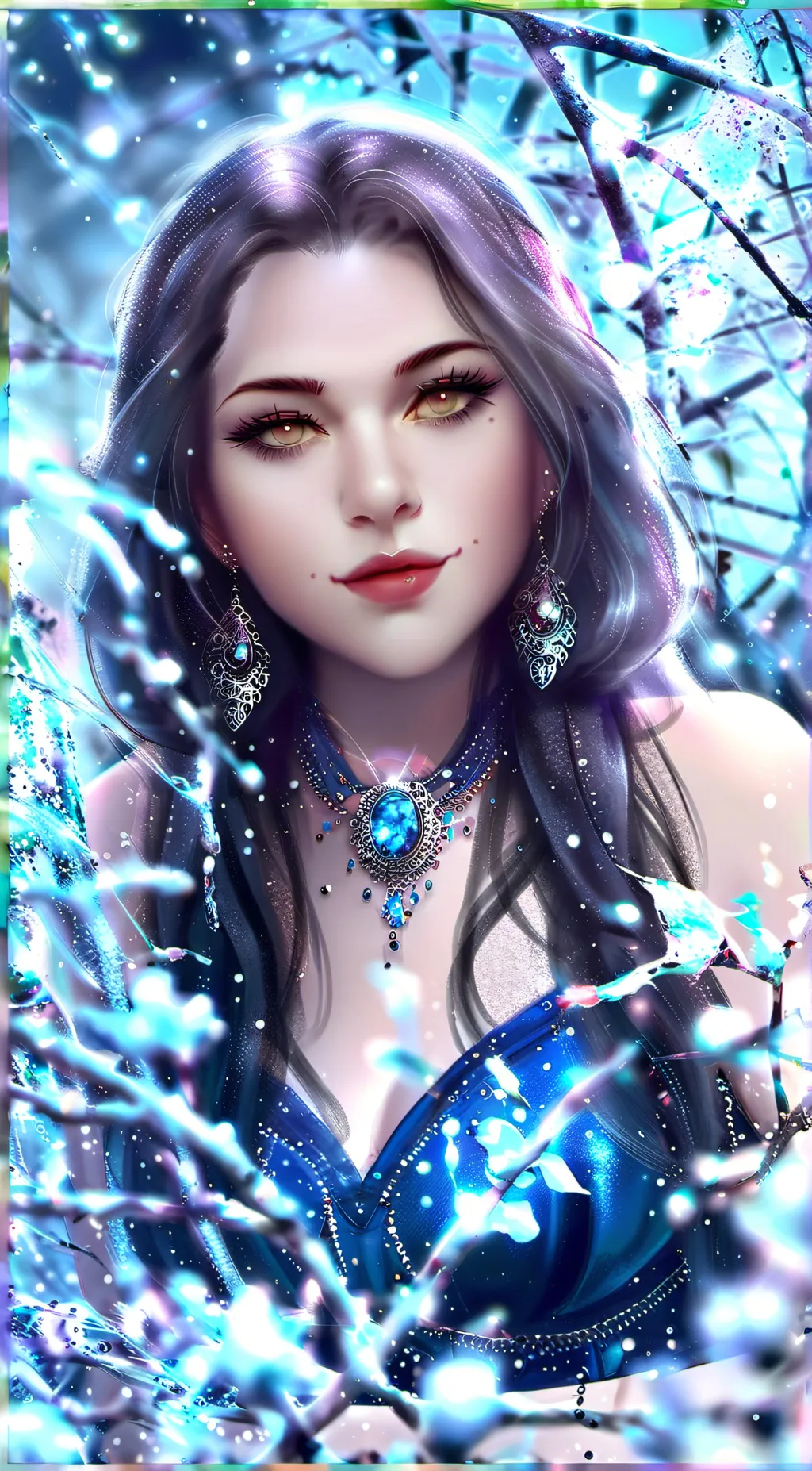 ai character: Elaina Snowden  background