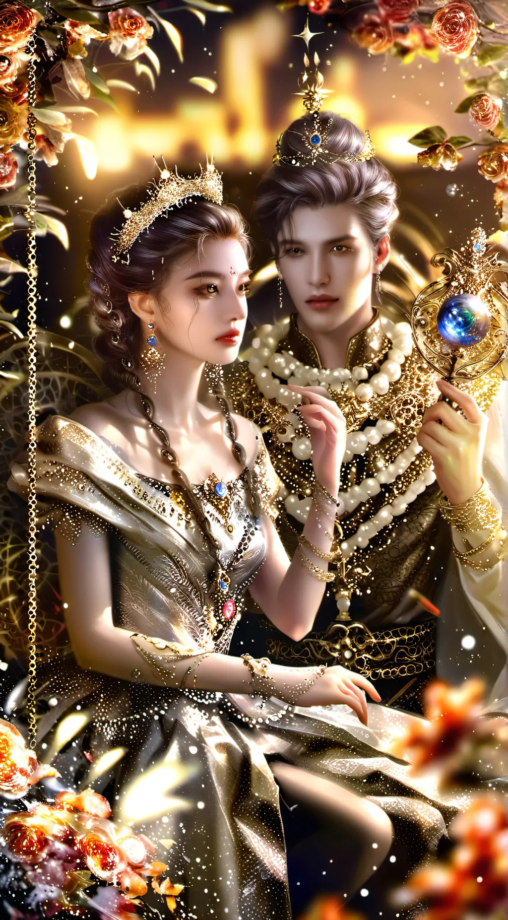 ai character: queen/king test  background