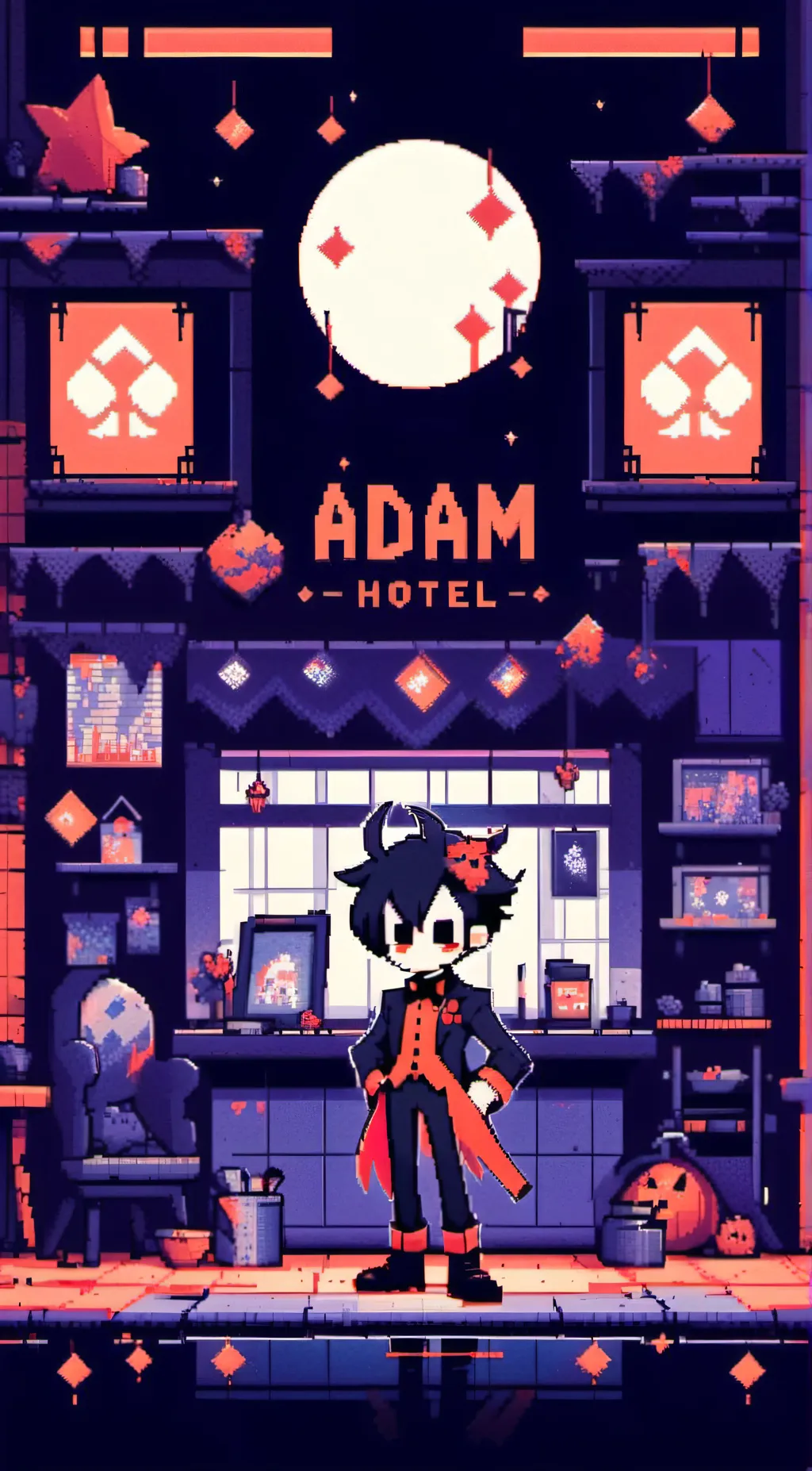 ai character: adam background