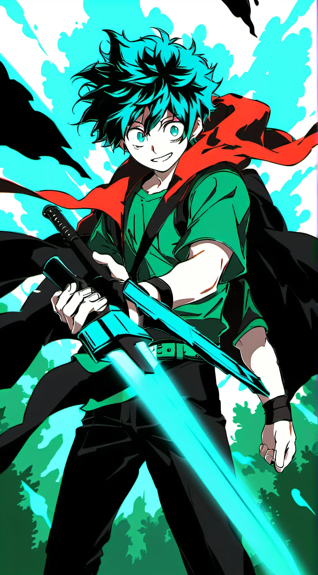 ai character: Deku background