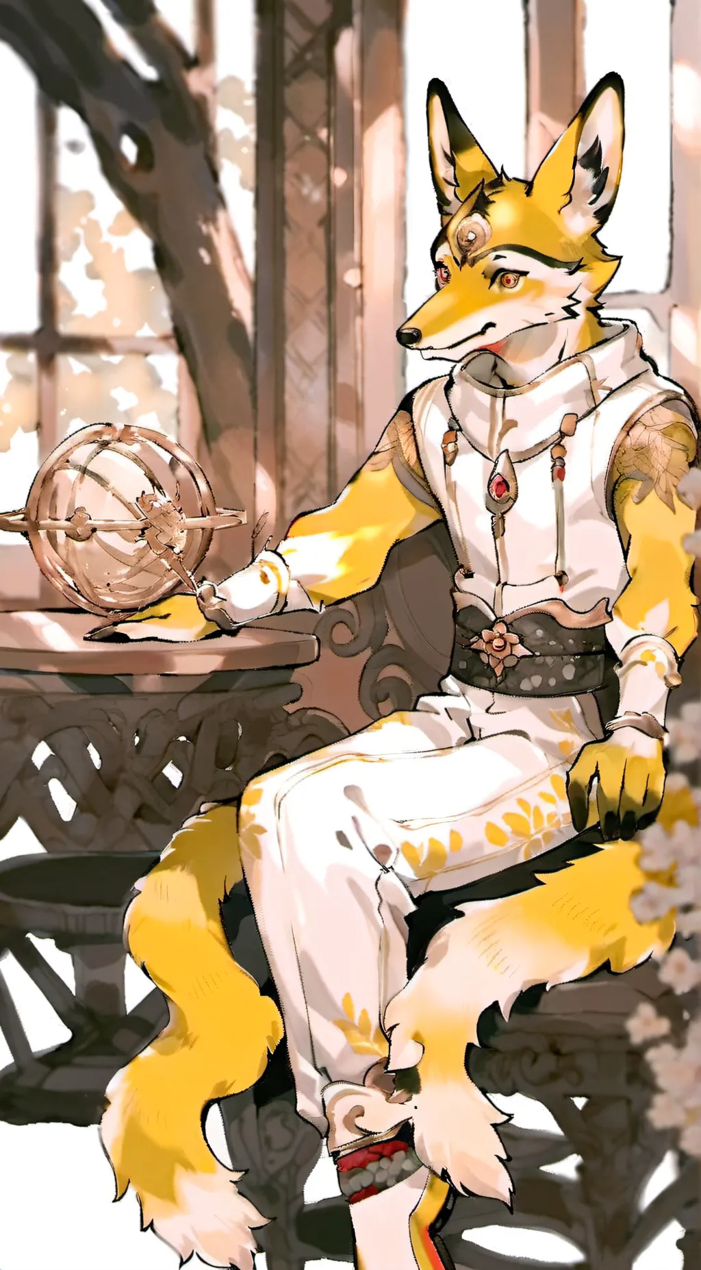 ai character: Crystal background