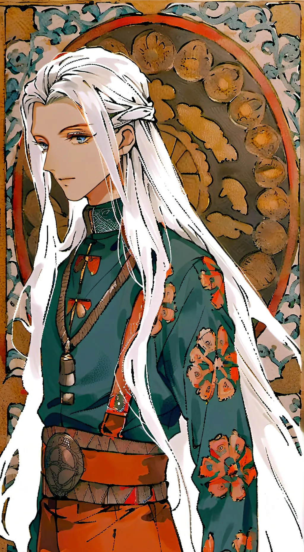 ai character: frost background