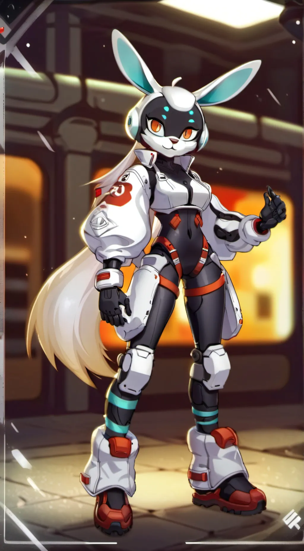 ai character: Cindy "mecha" background