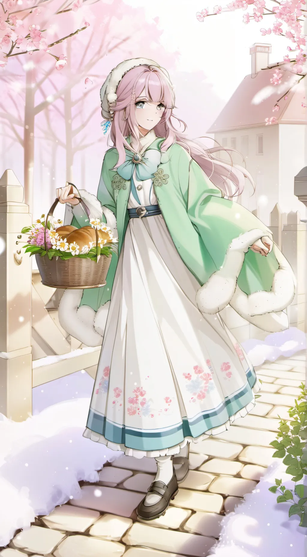 ai character: Sakura background