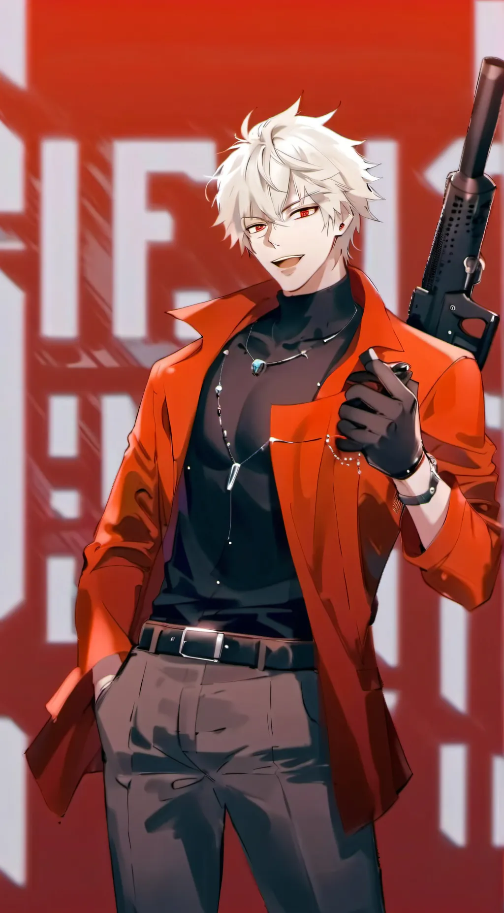 ai character: Katsuki Bakugou background