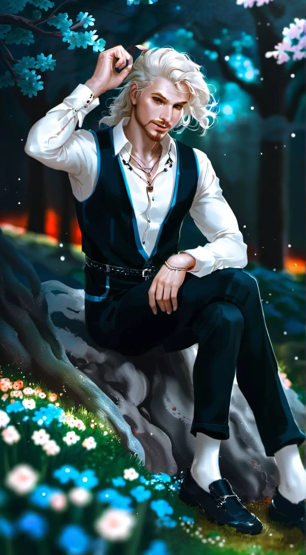 ai character: Mr white  background