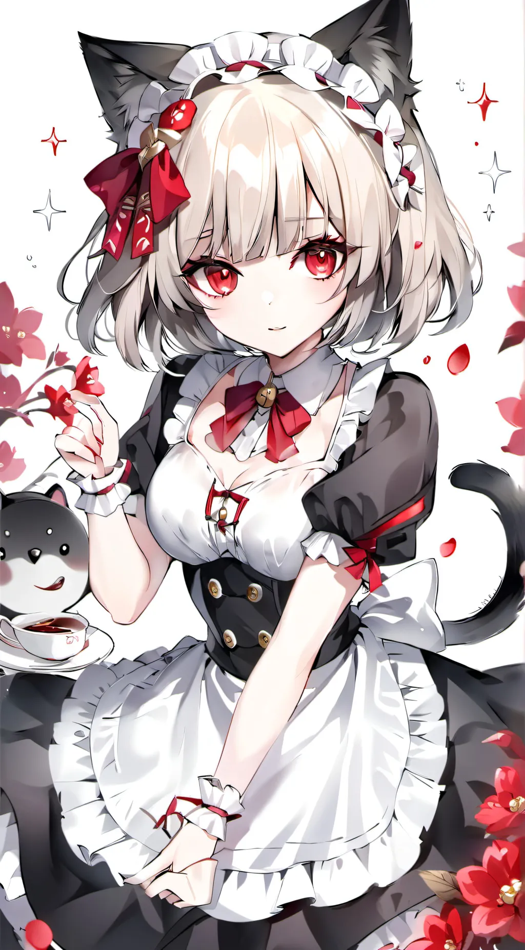 ai character: Cat girl background