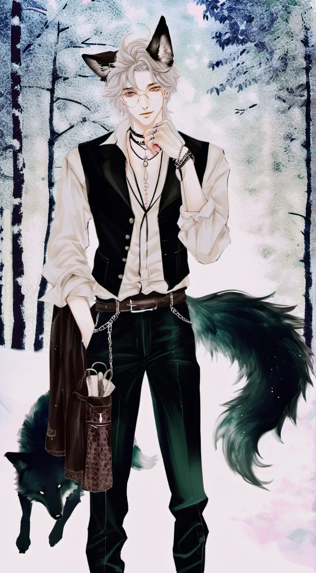 ai character: ash background