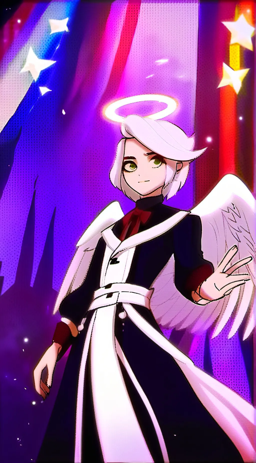 ai character: angel background