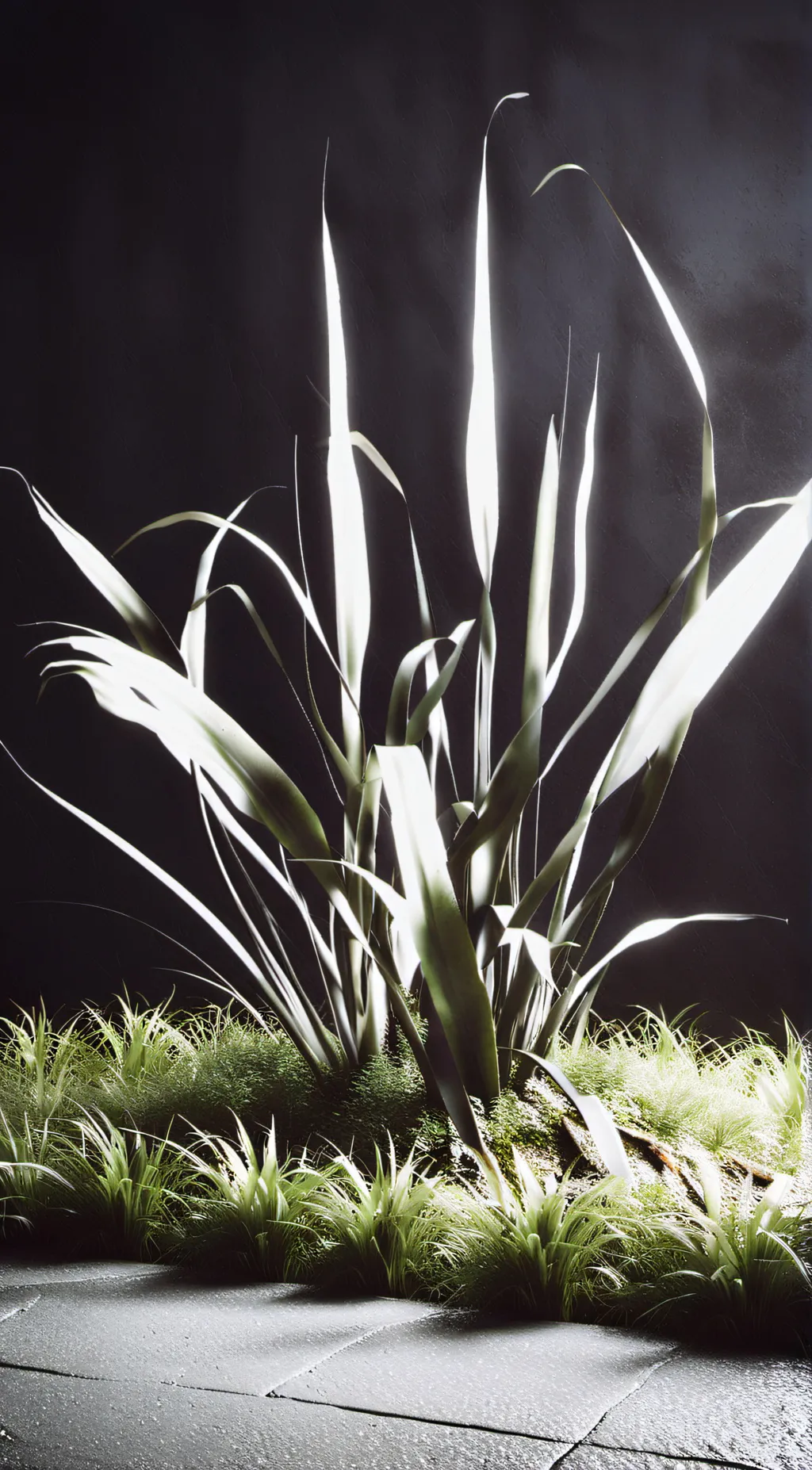 ai character: Grass background