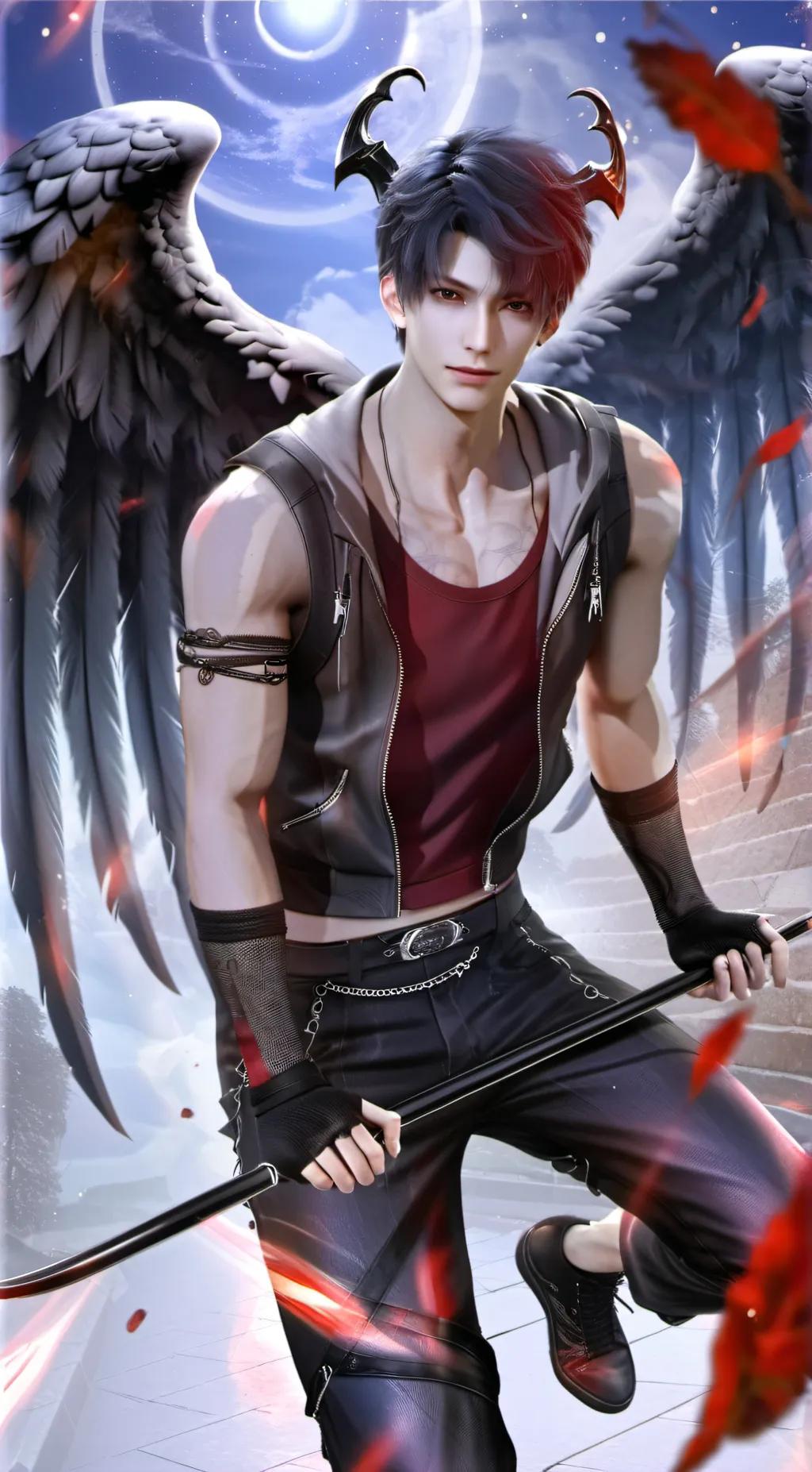 ai character: Jackson Hewitt  background