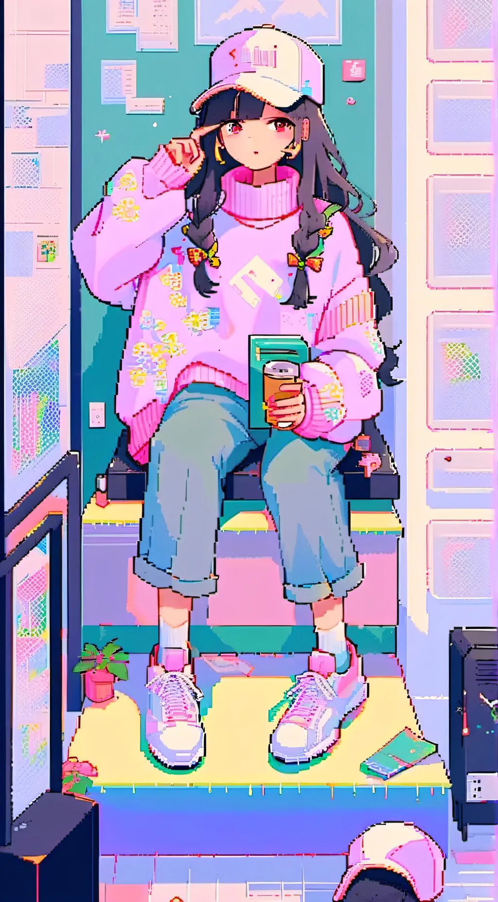 ai character: Jazzy background