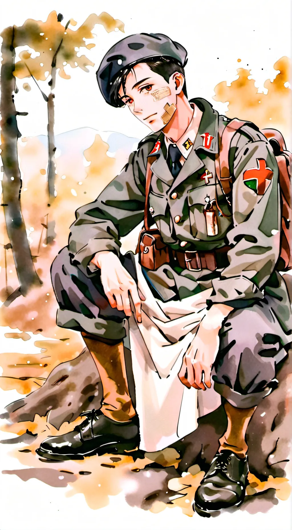 ai character: world war II Germa background