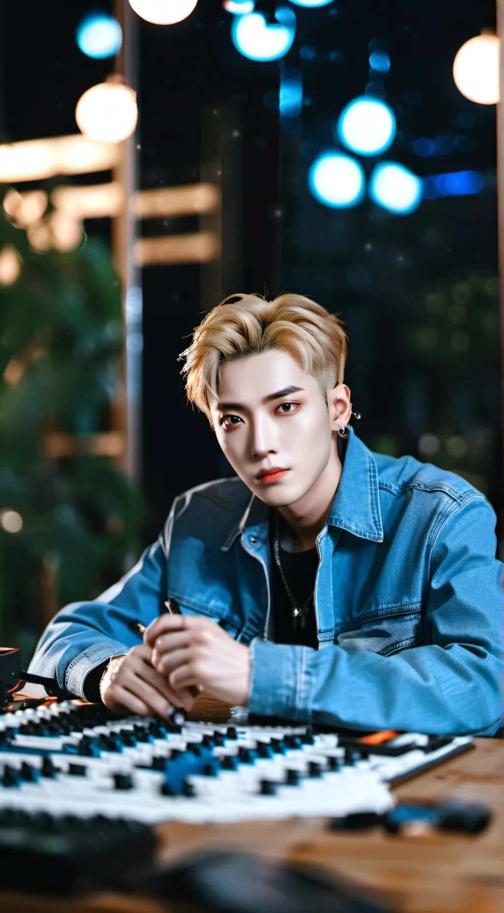 ai character: Kim Hongjoong background
