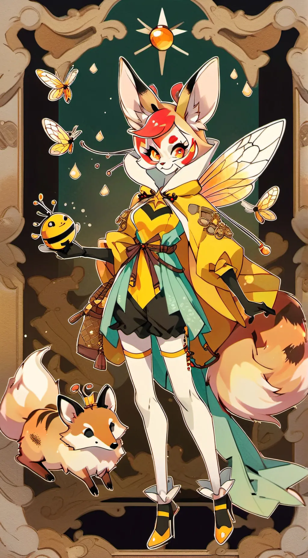 ai character: Beelzebub!!!💛🖤 background