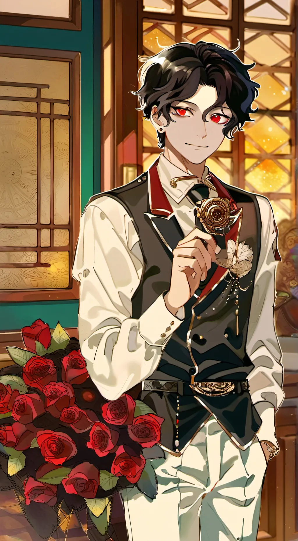 ai character: Muzan  background