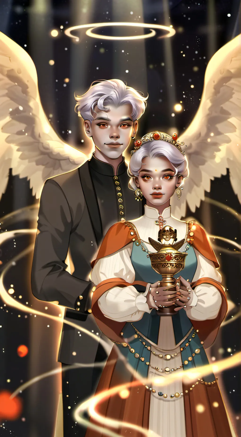 ai character: Diana and Steve background