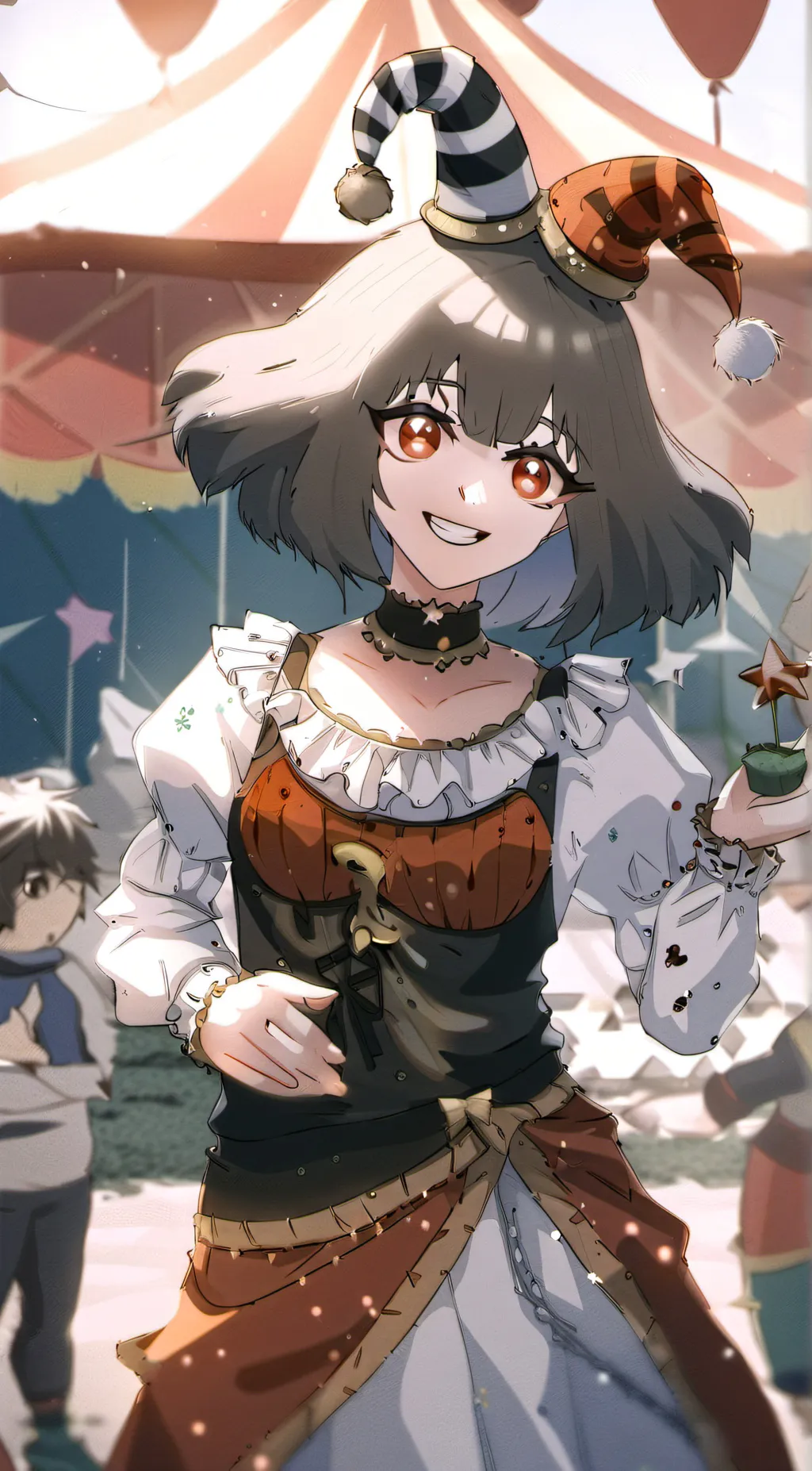 ai character:  pomni background