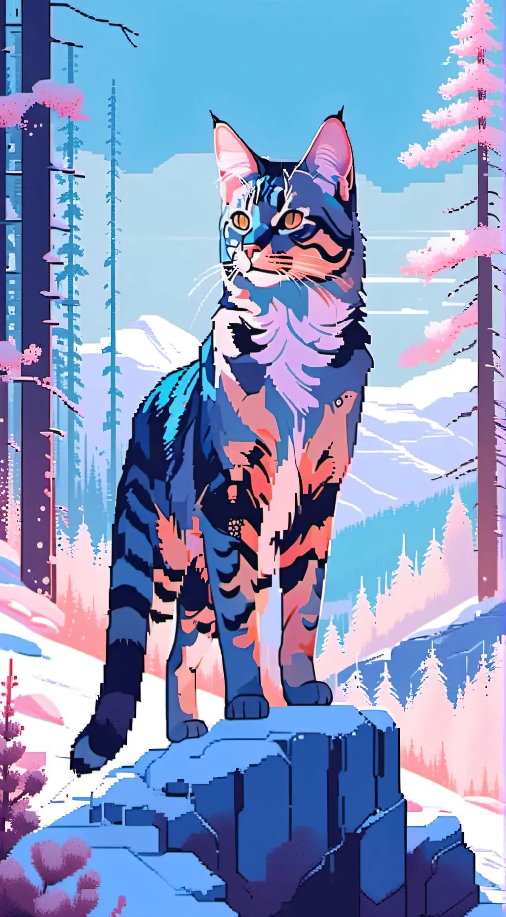 ai character: Aurora background