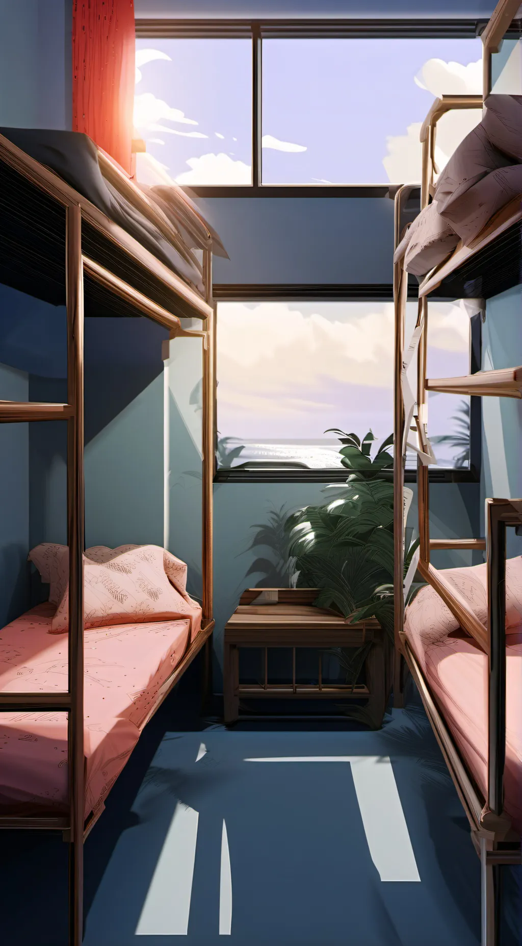 ai character: MHA sleepover background