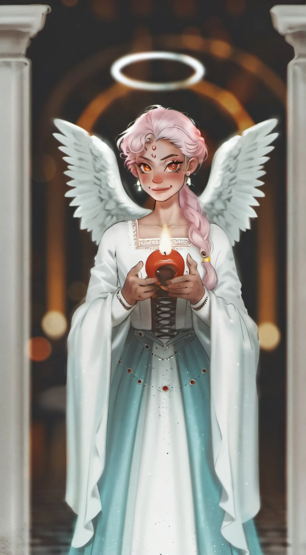 ai character: Aurora background