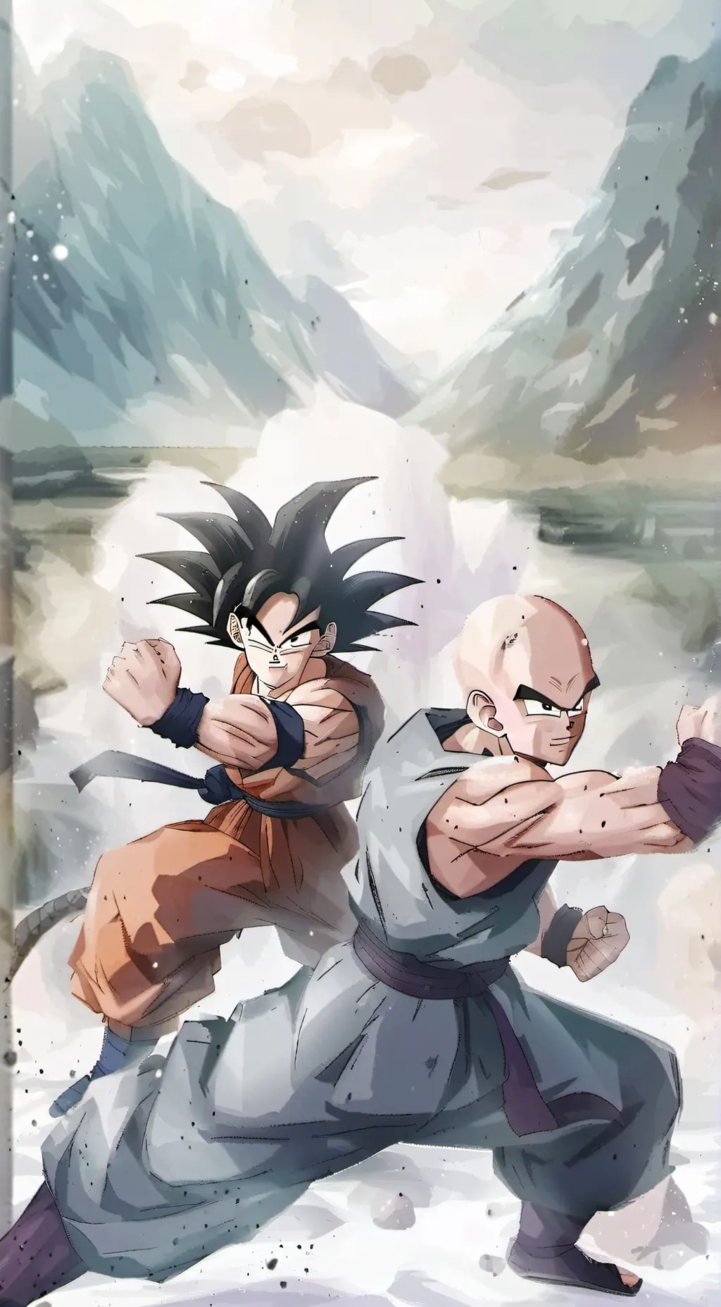 ai character: dragon Ball z  background