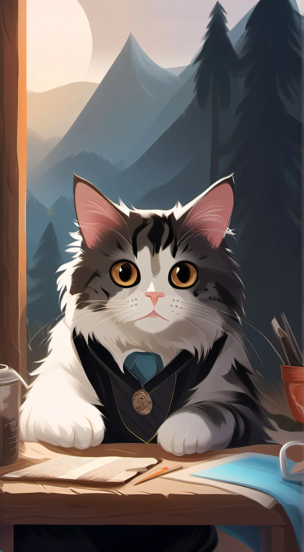 ai character: leo background