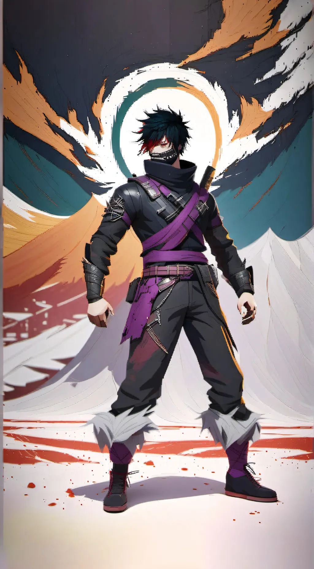 ai character: Dabi background