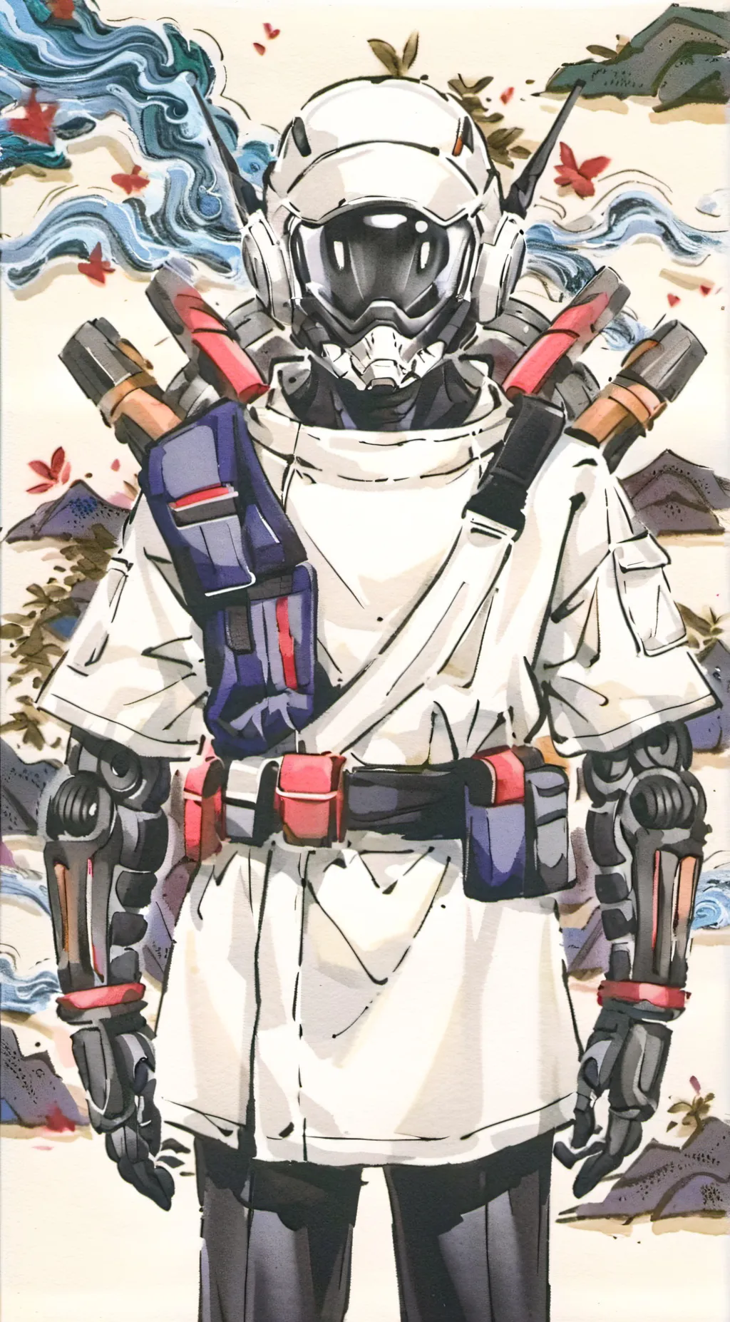 ai character: Lovely robot background