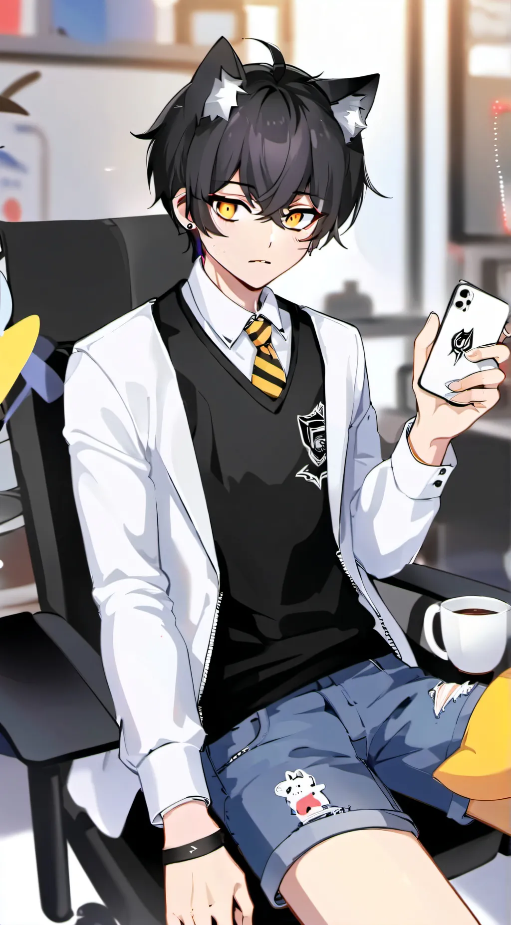 ai character: Milo  background