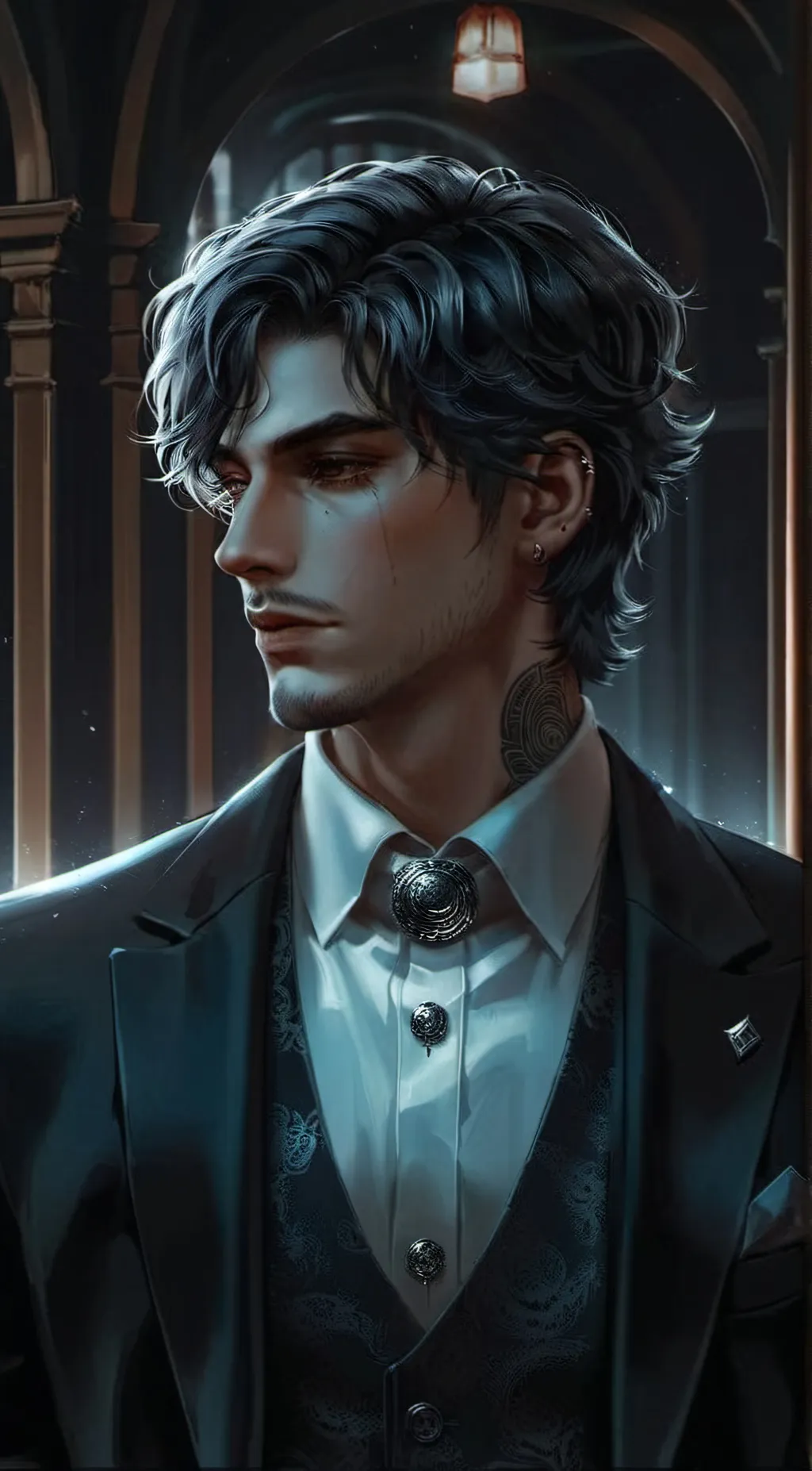 ai character: Asher  background
