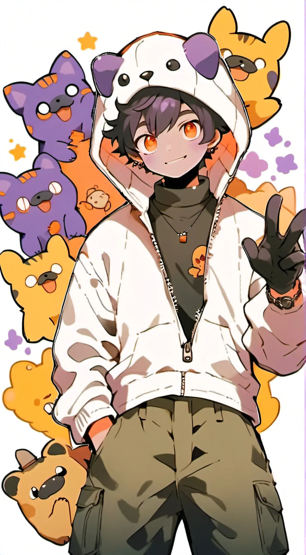 ai character: catnap background