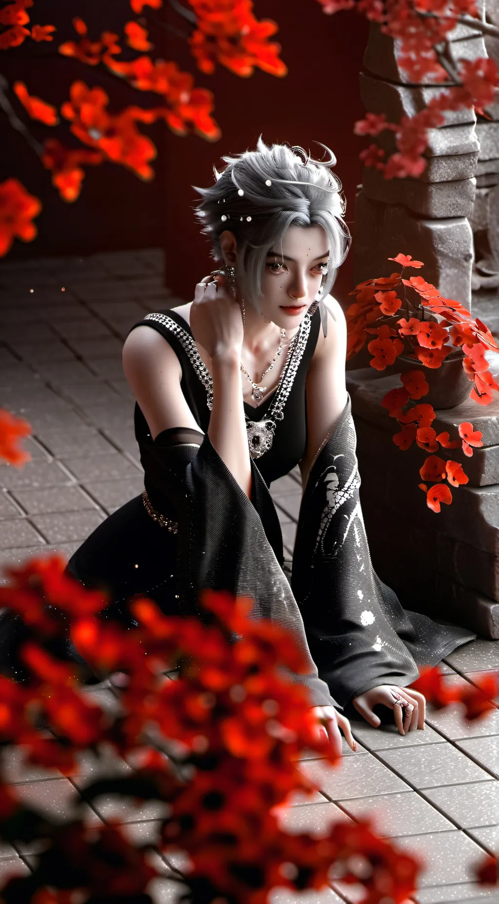 ai character: Rose background