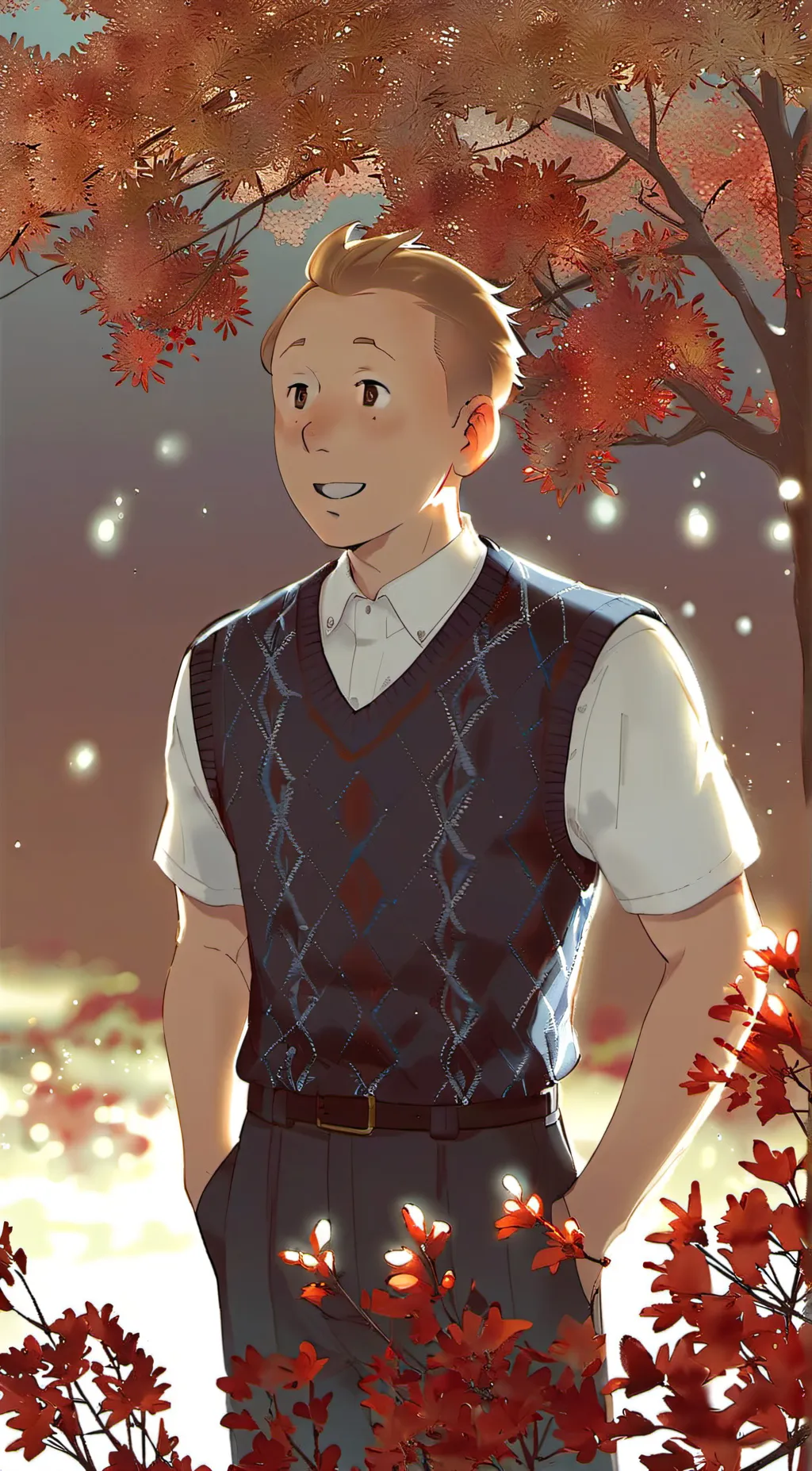 ai character: Tintin background