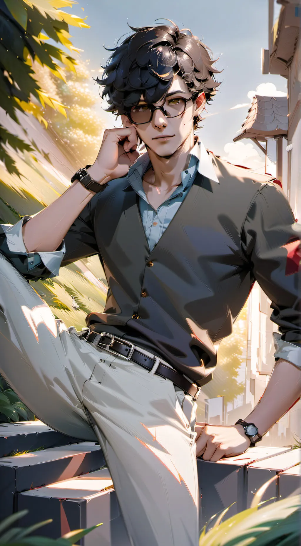 ai character: •×∆Kurokima∆×• background