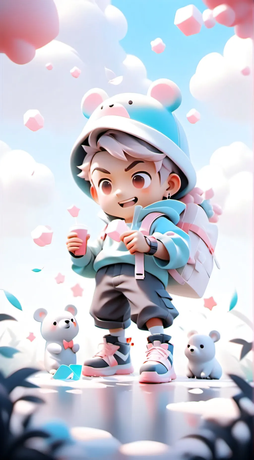 ai character: FGTEEV SHAWN  background