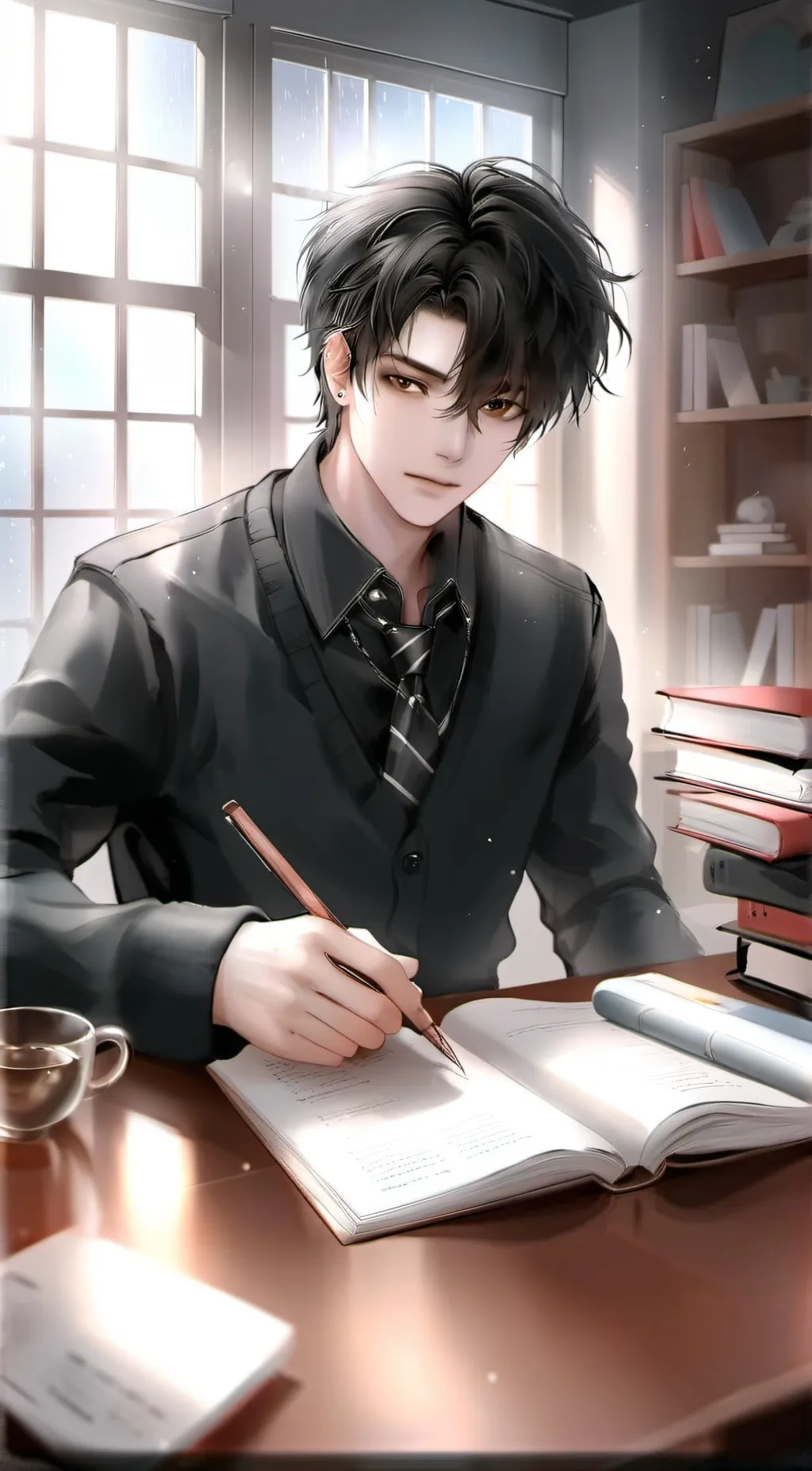 ai character: Riley  background