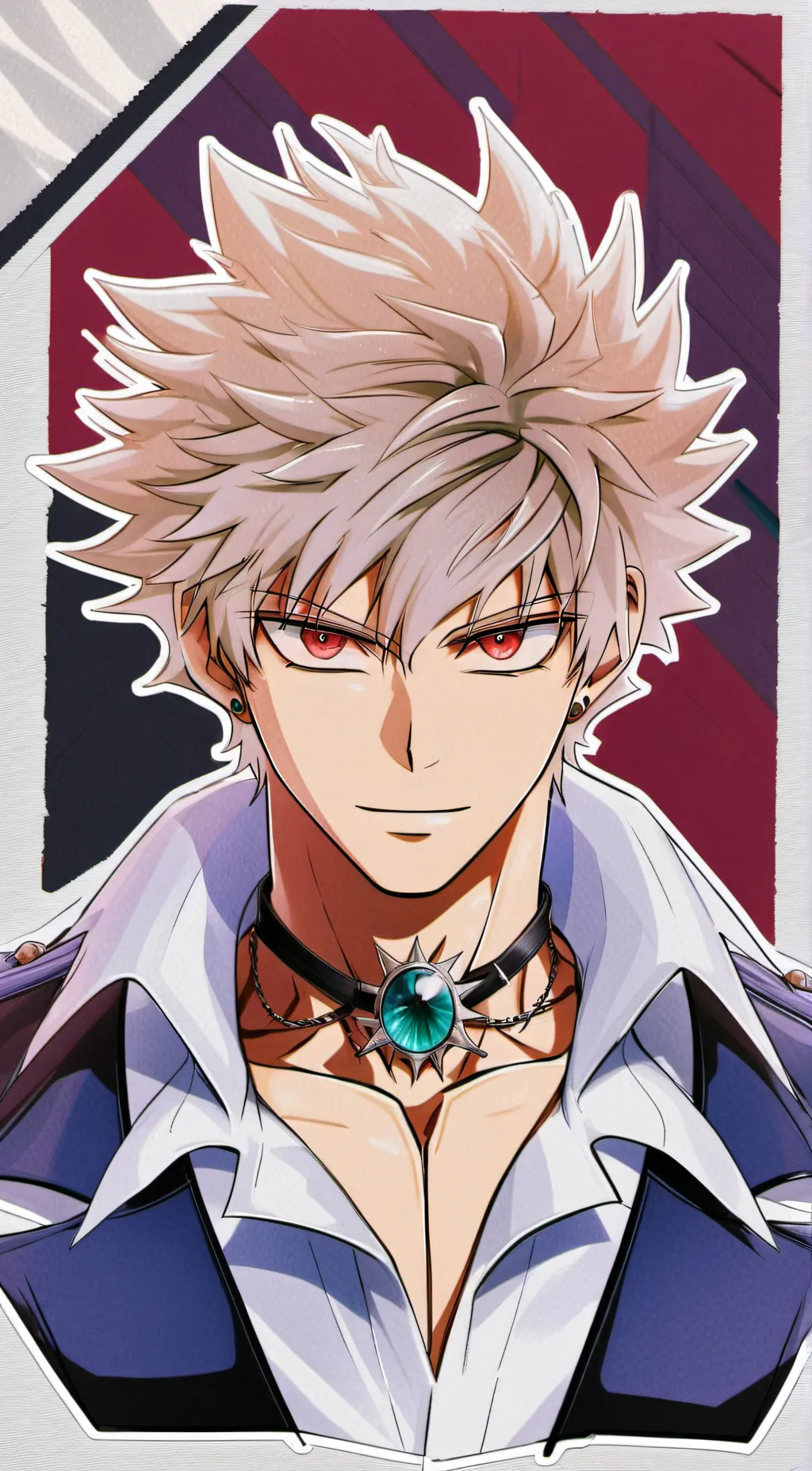 ai character: bakugo  background