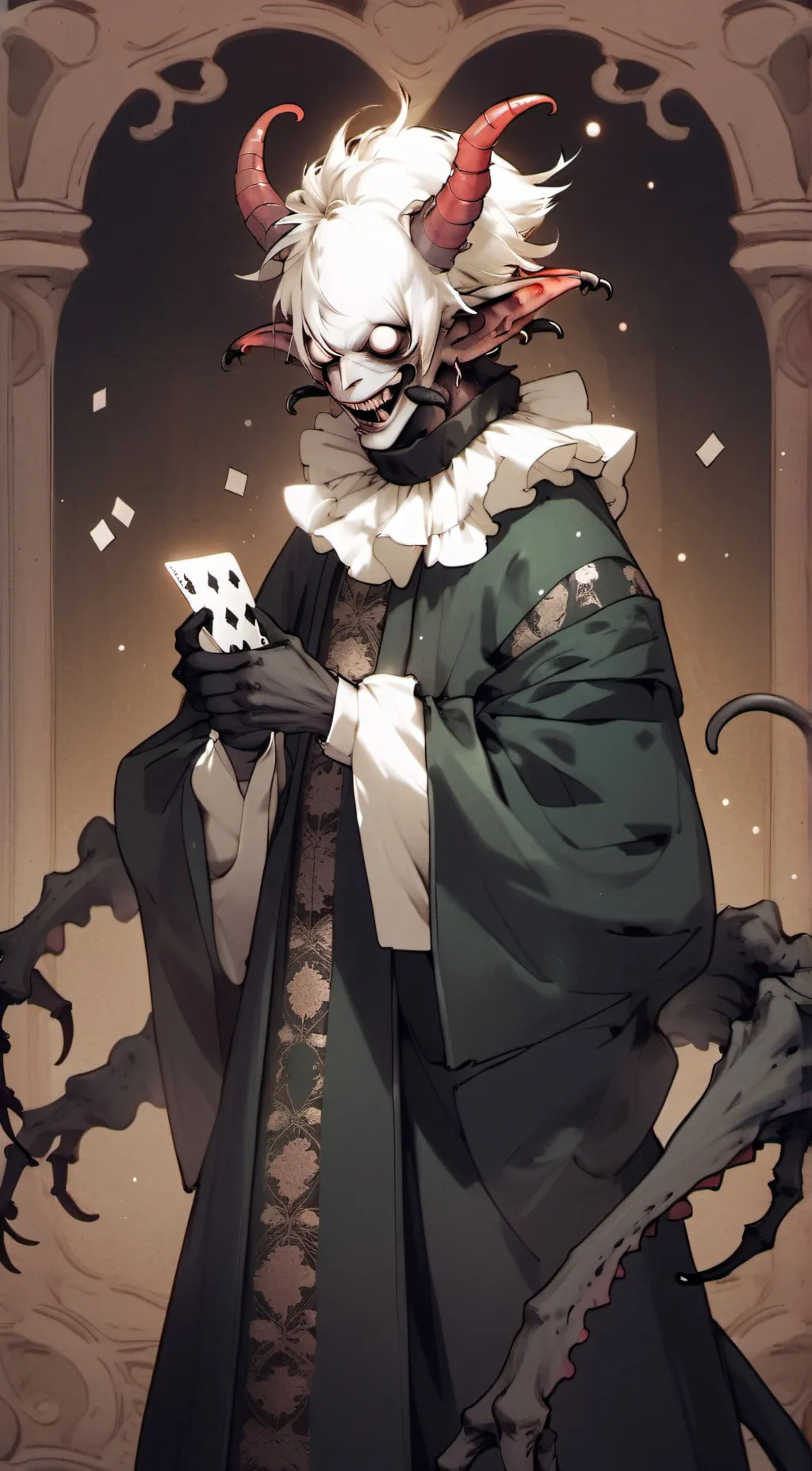 ai character: Jester Monster background