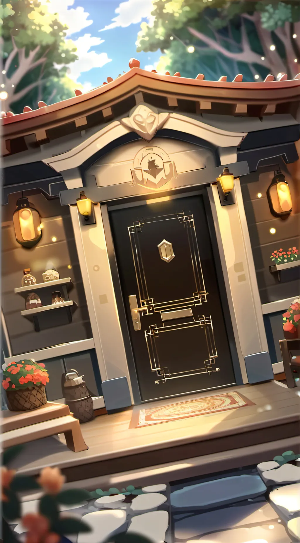 ai character: Roblox Doors background